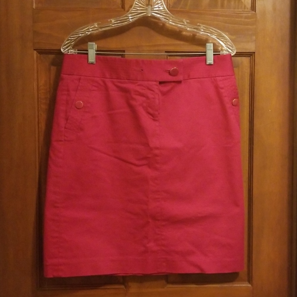 J Crew pink cotton skirt